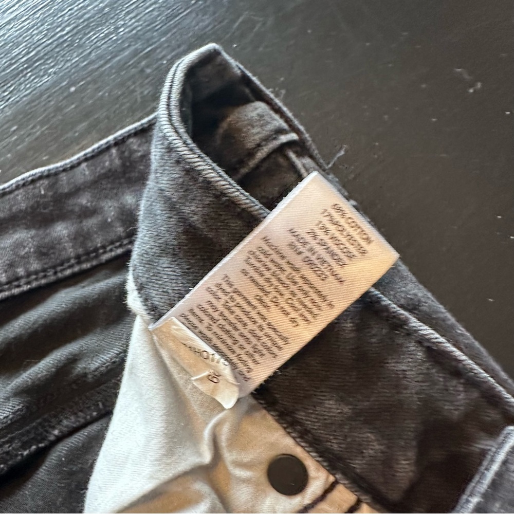Pacsun 30x32 Relaxed Skinny Black Denim Worn In Jeans Project piece emo work Pan - Picture 6 of 8